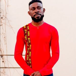 AFRICAN PRINT LONG SLEEVE T-SHIRT